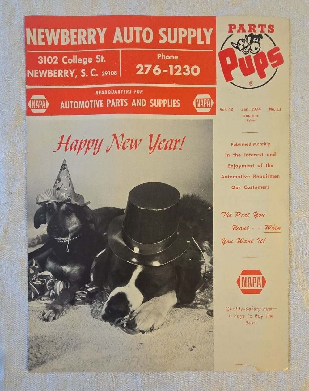 Vintage Parts Pups Magazine - January 1974 Volume 42 Number 11